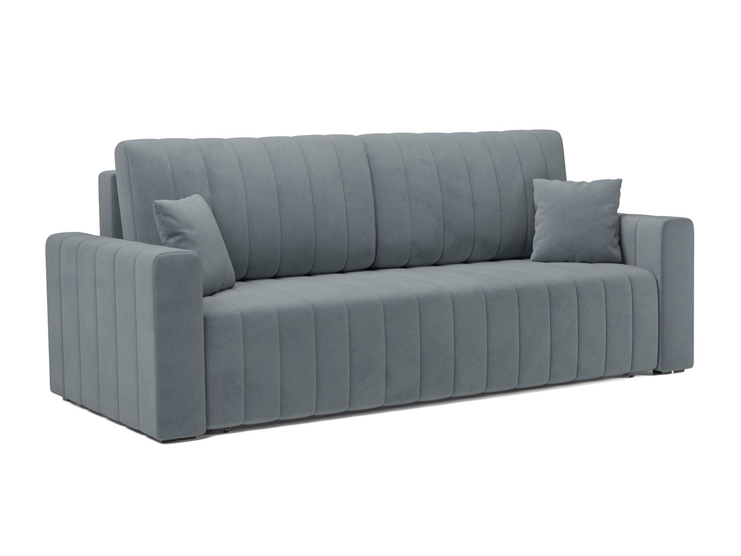 Диван Лондон велюр серо-синий / НВ-178/26