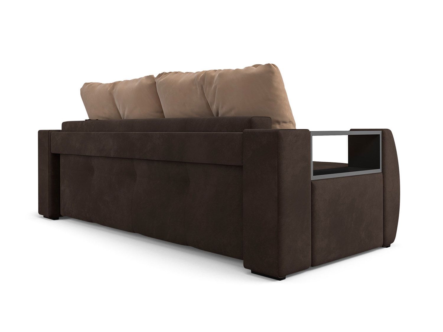 Диван Мальтида коричневый Luna 092 - подушки бежевый Luna 061