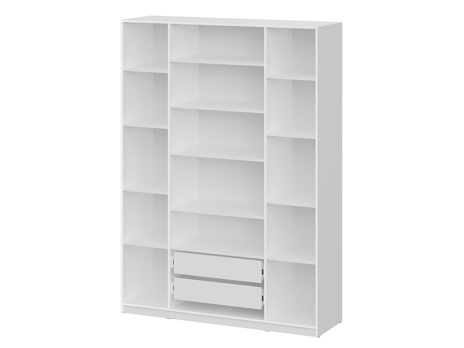 ШК 5 шкаф 1600 + антресоль + полки 2 комплекта + ящики 1 комплект / Белый