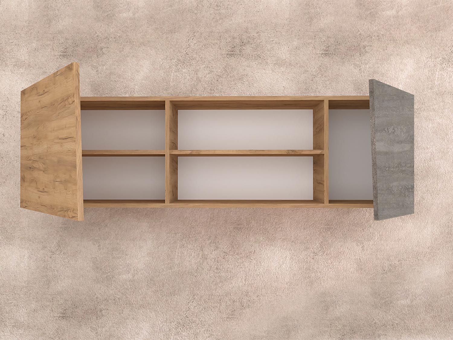 Аллегро 10 антресоль / Дуб Крафт золотой/Камень темный