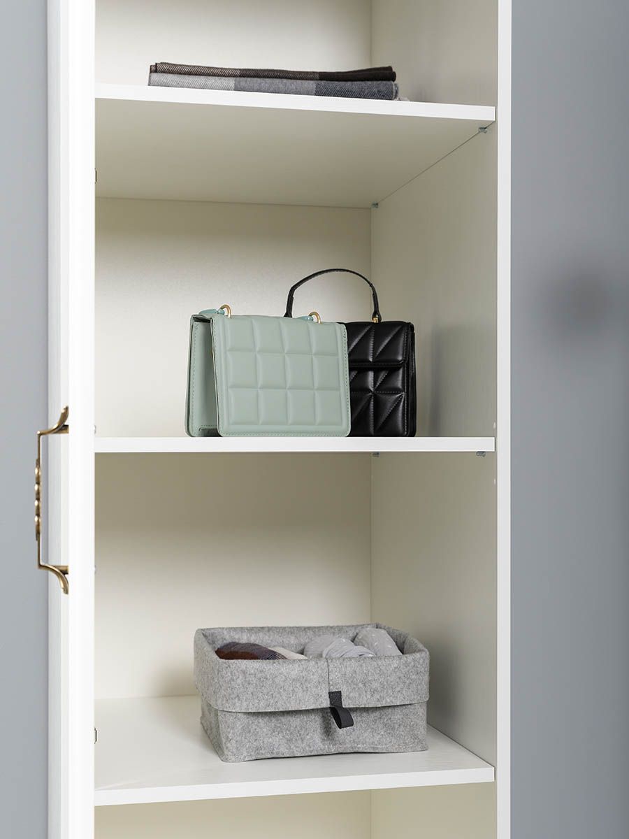 Ливерпуль Шкаф 13.27.01 Белый/Ясень ваниль