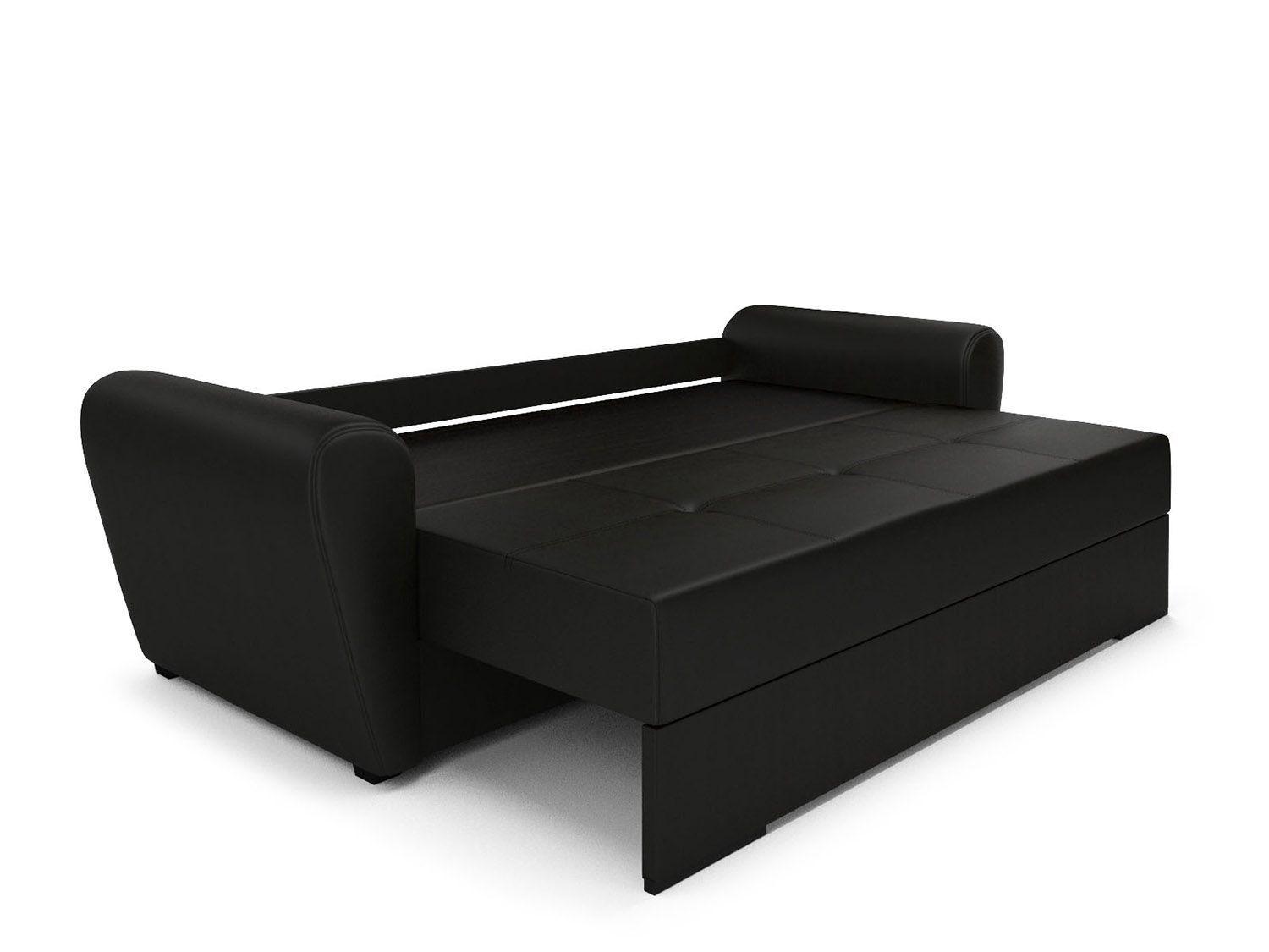 Диван Амстердам экокожа черная