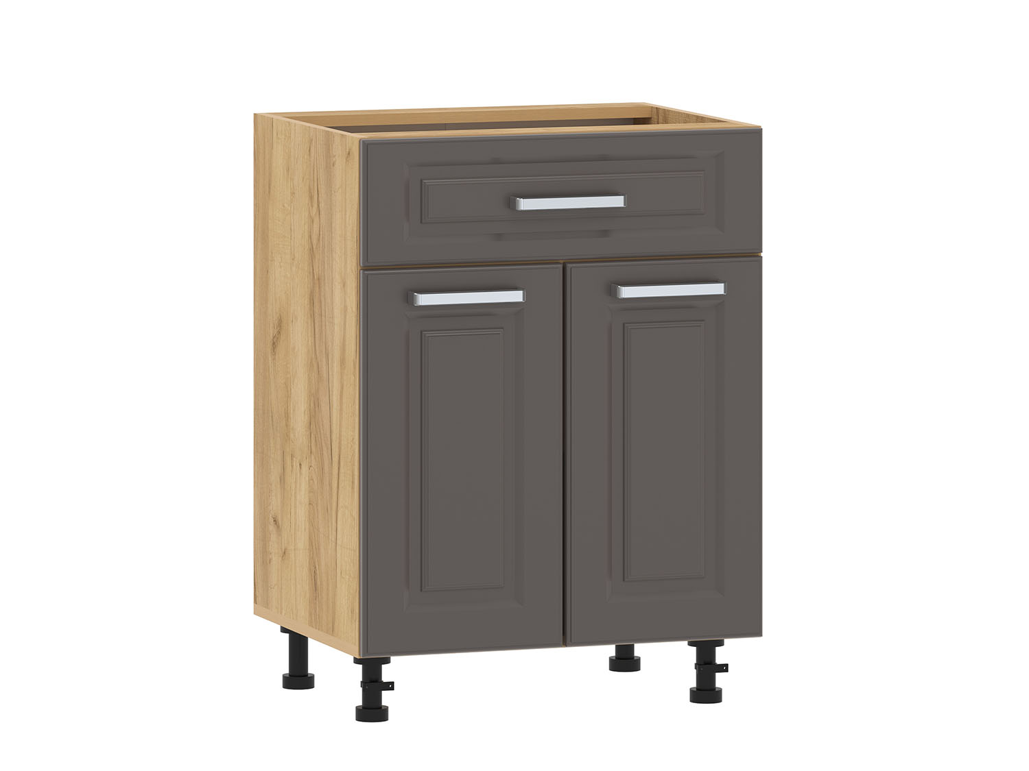 Вокс 100.09 600 тумба кухонная / Дуб крафт золотой/Графит