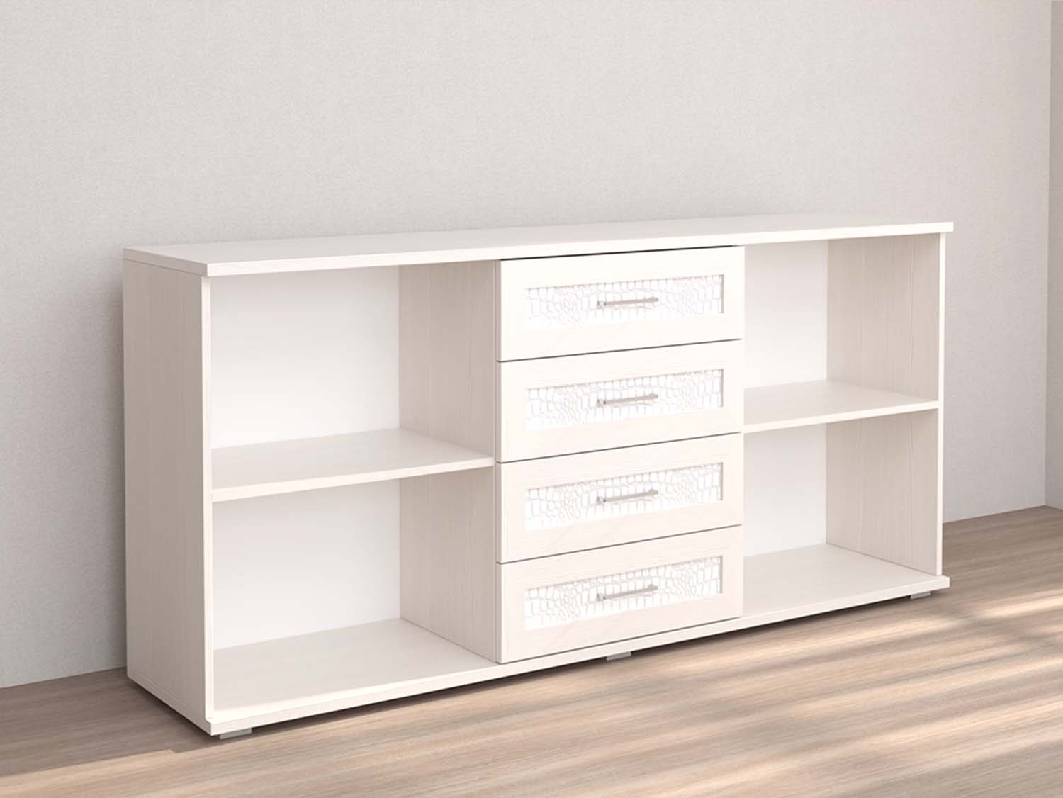 Кэт 4 комодино - Бодега белая/Кайман белый