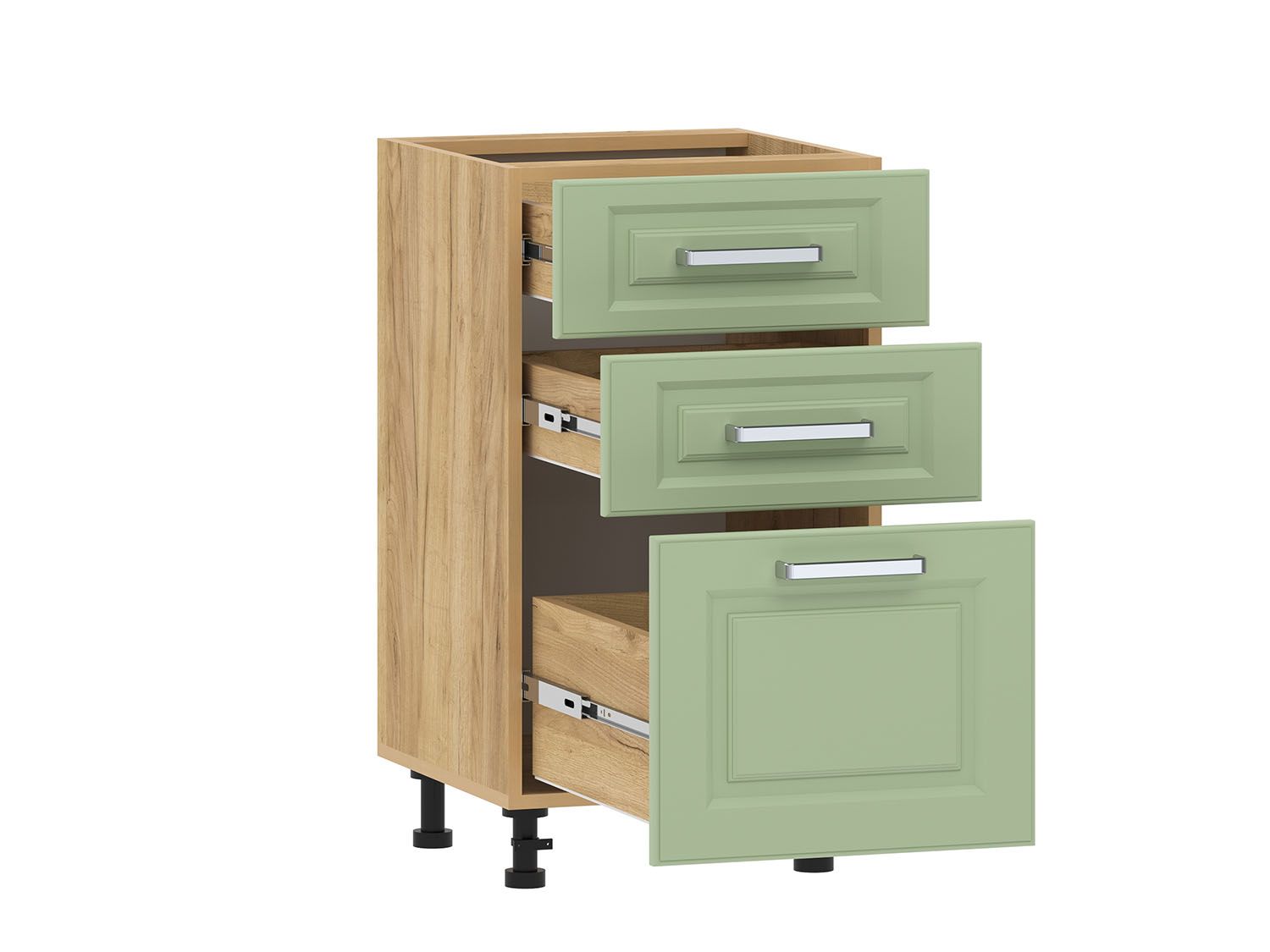 Вокс 100.06 тумба кухонная (450) Дуб Крафт золотой / Фисташка