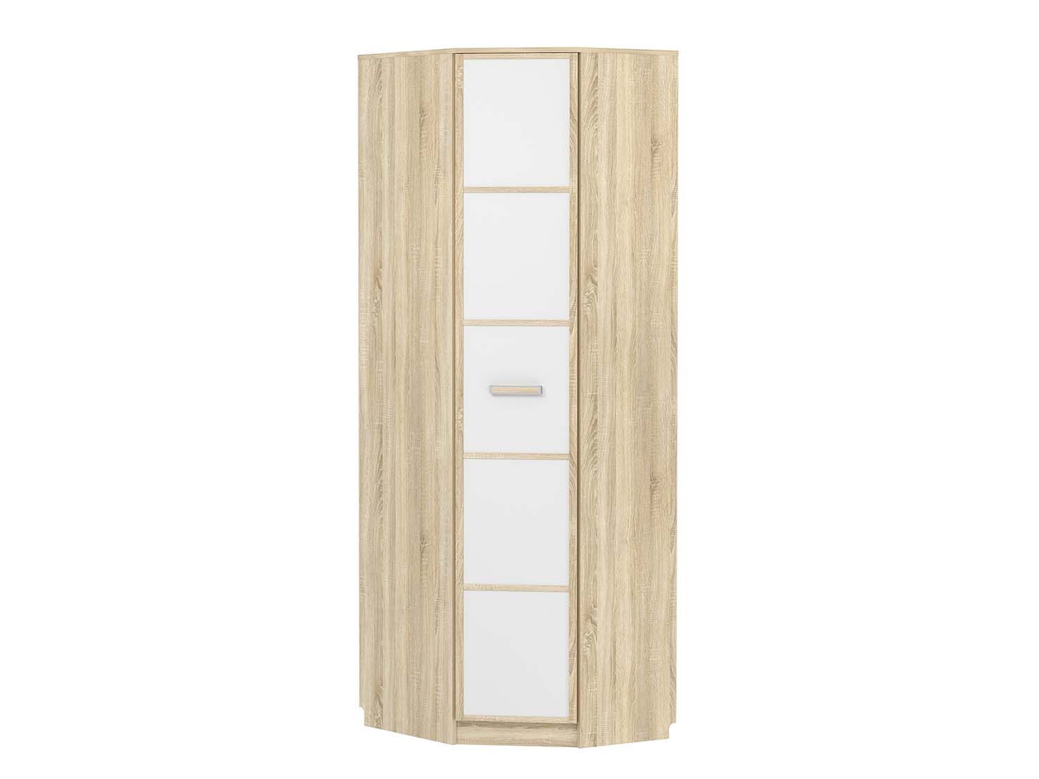 Шкаф угловой НМ 013.04-02 правый Фанк Дуб сонома/Белый