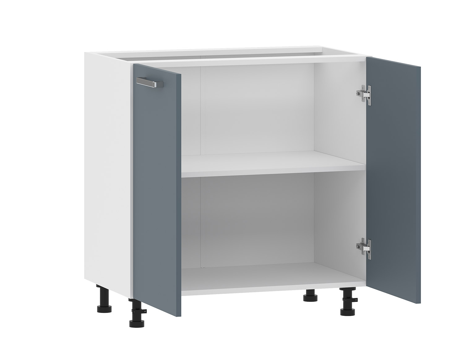 Борги 100.02 800 тумба кухонная / Белый/Маренго