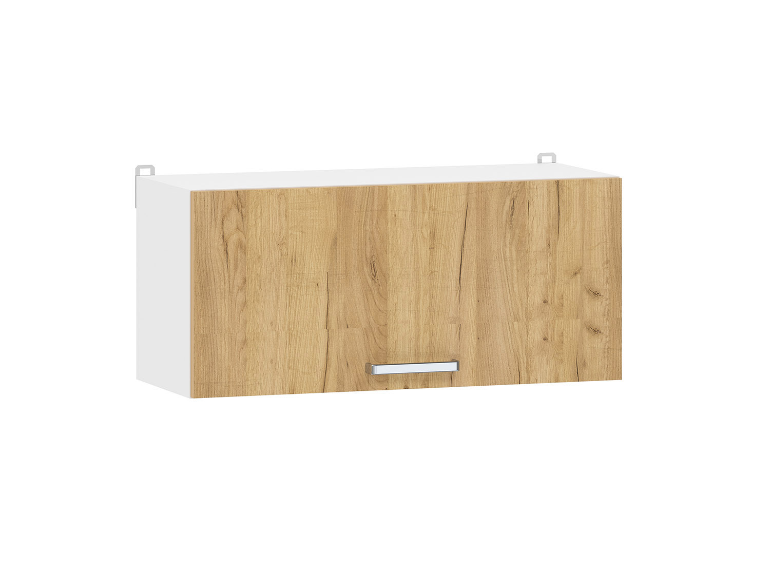 Борги 100.38 800 шкаф навесной / Белый/Дуб Крафт золотой