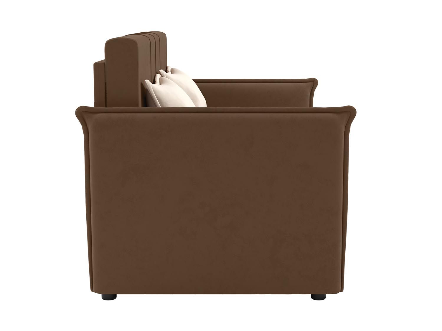 Дэнди диван-кровать 2 думки / велюр Fresh корица / крем