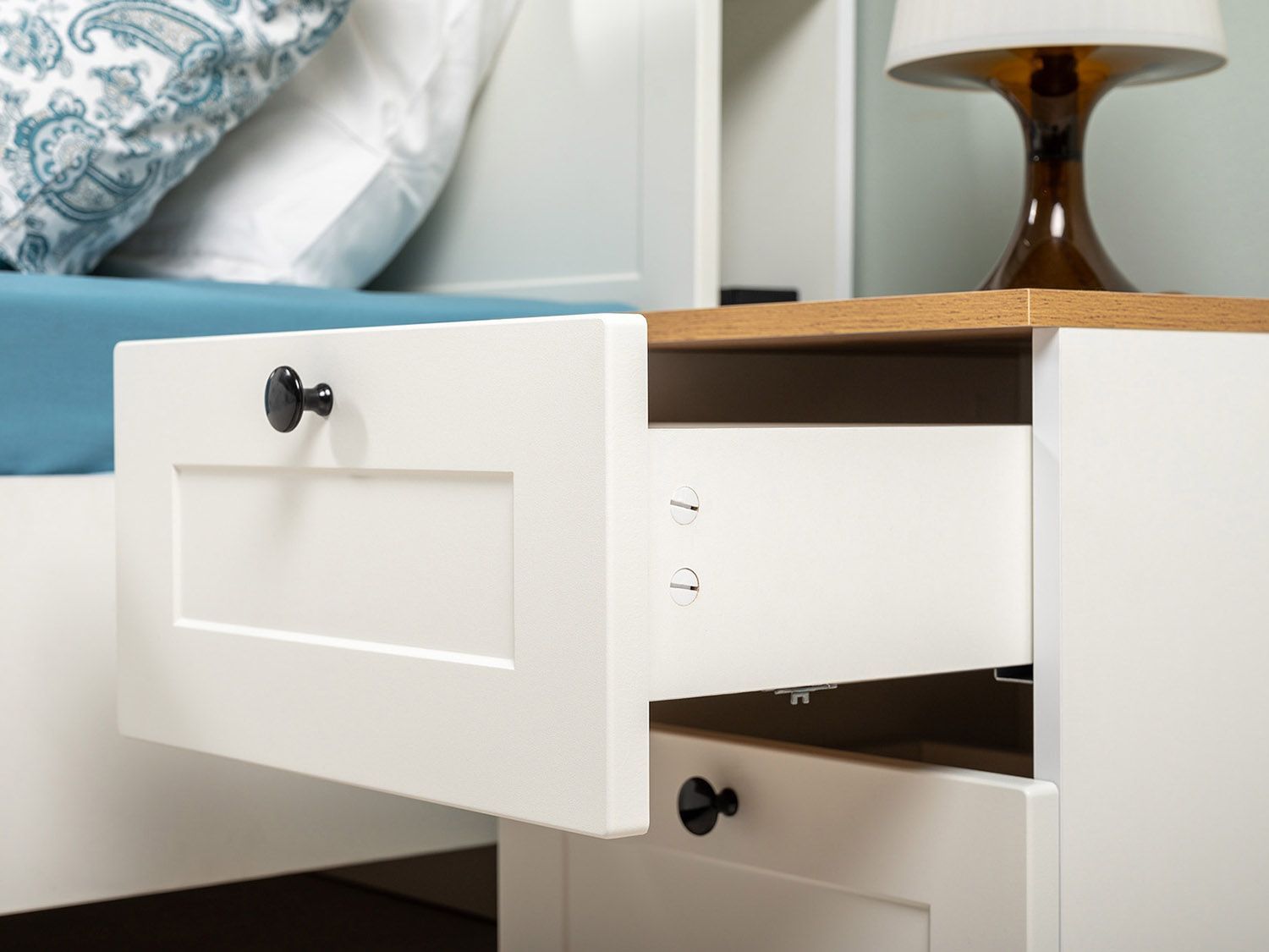 Спальня Остин 1 белый/дуб золотой