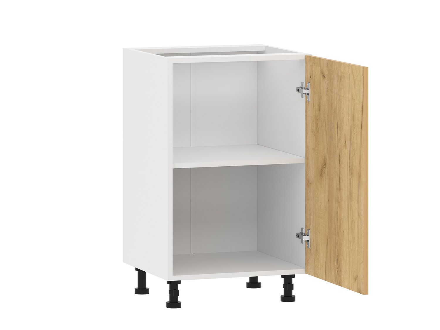 Борги 100.01 тумба кухонная (500) Белый / Дуб Крафт золотой