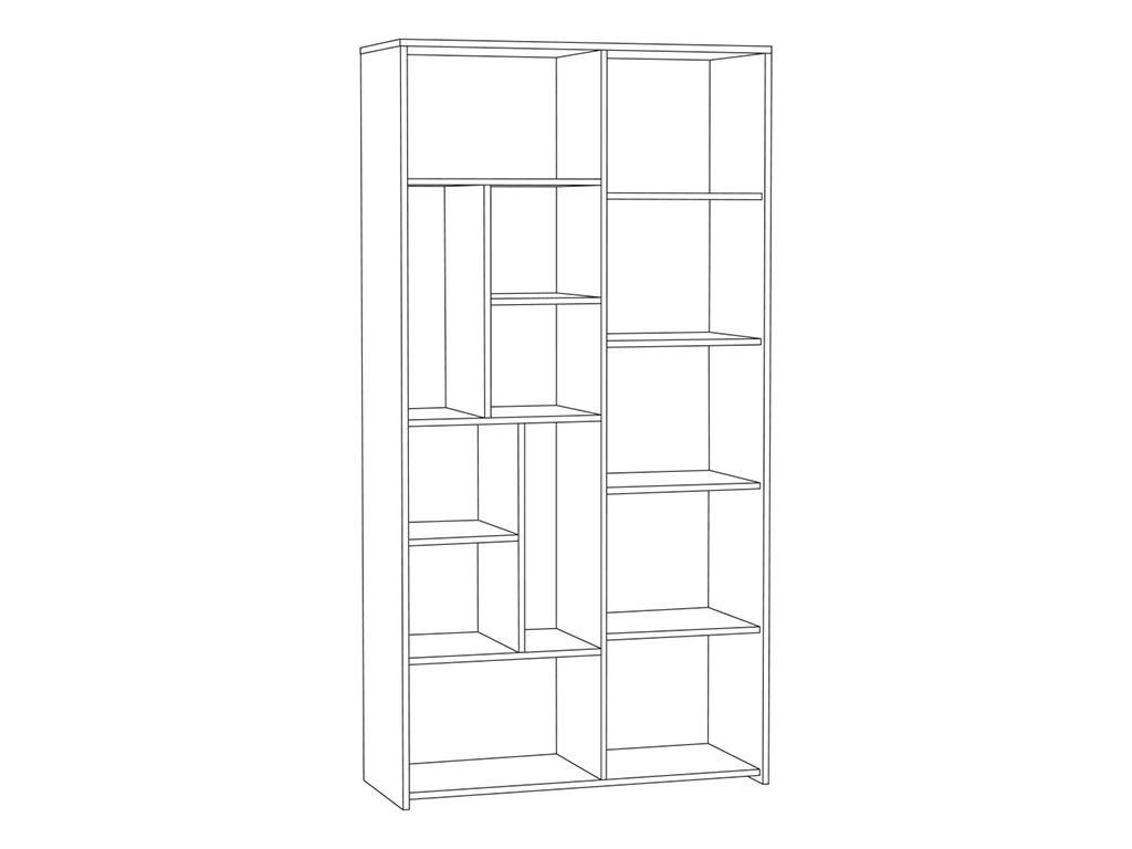 Трувор шкаф-стеллаж 13.206 Дуб Гранж Песочный/Интра