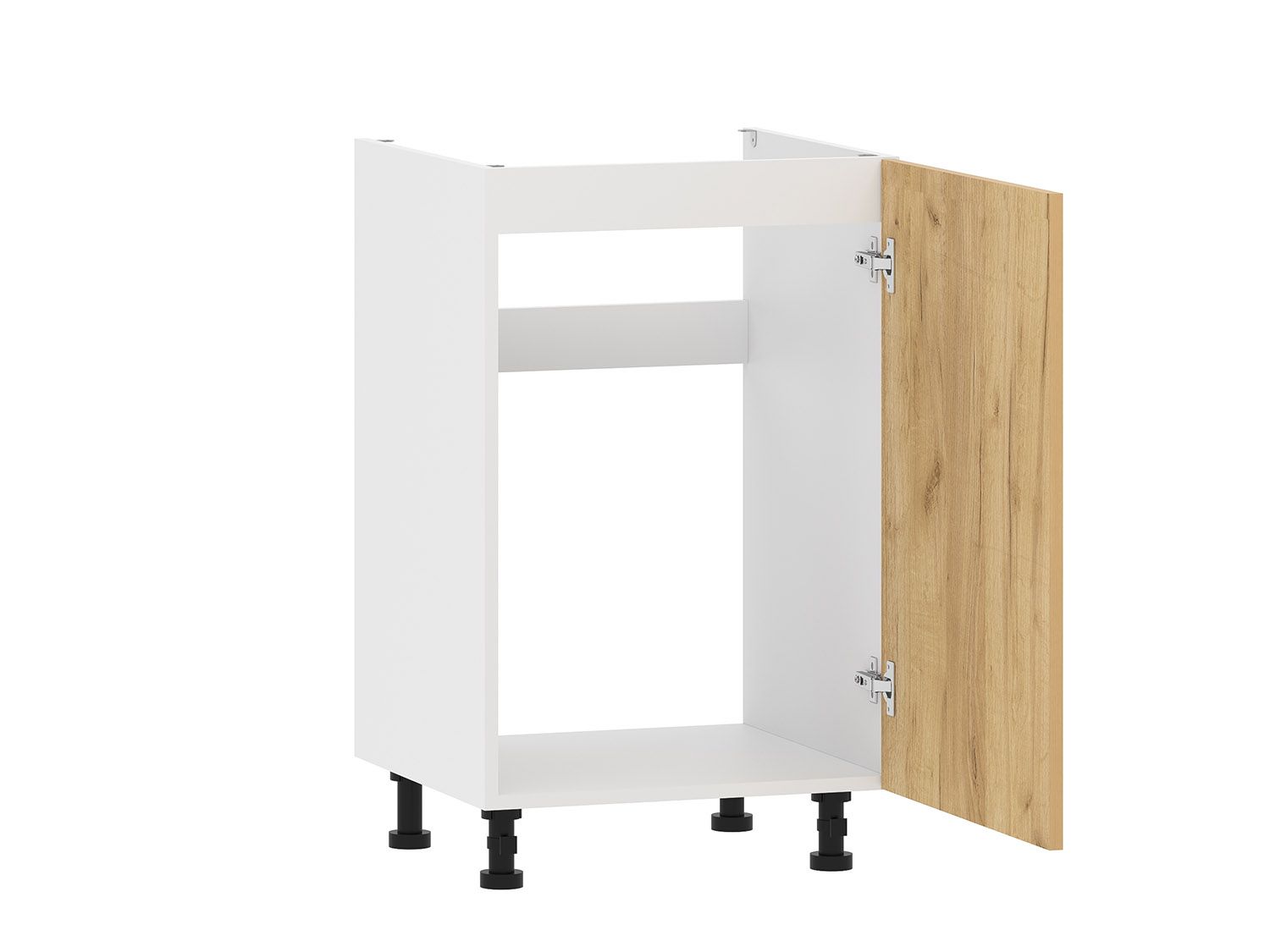 Борги 100.03 тумба под мойку (500) Белый / Дуб Крафт золотой