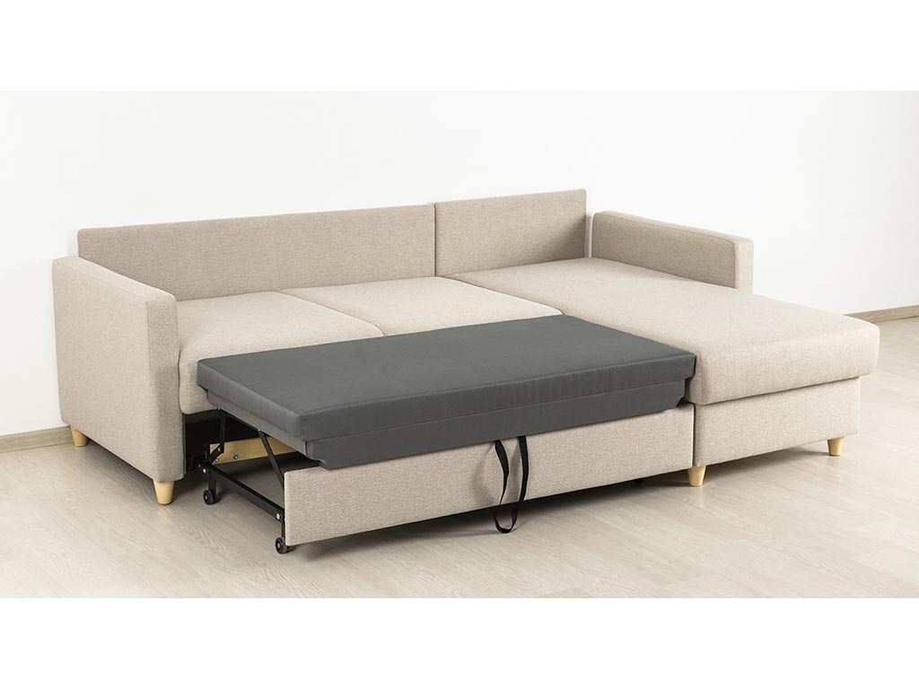 Дилан диван-кровать угловой ТД 420 Сага латте