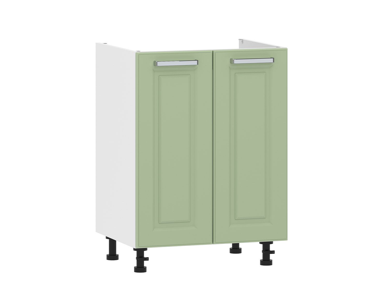 Вокс 100.04 600 тумба под мойку / Белый/Фисташка