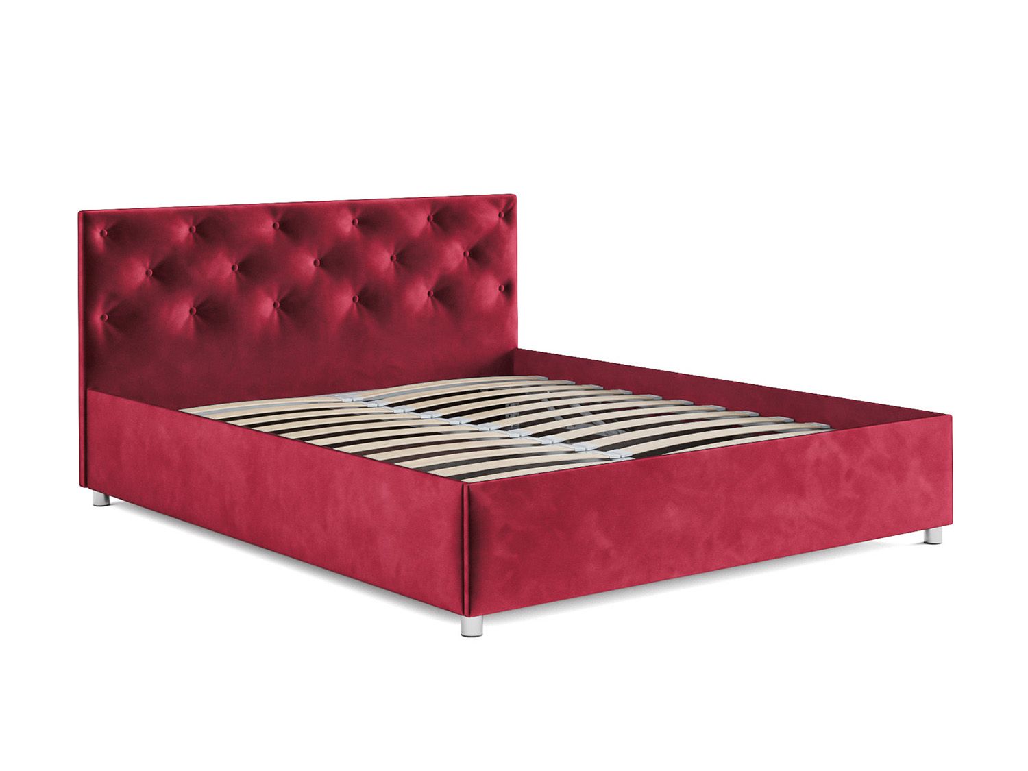 Кровать Классик бархат красный STAR VELVET 3 DARK RED 160