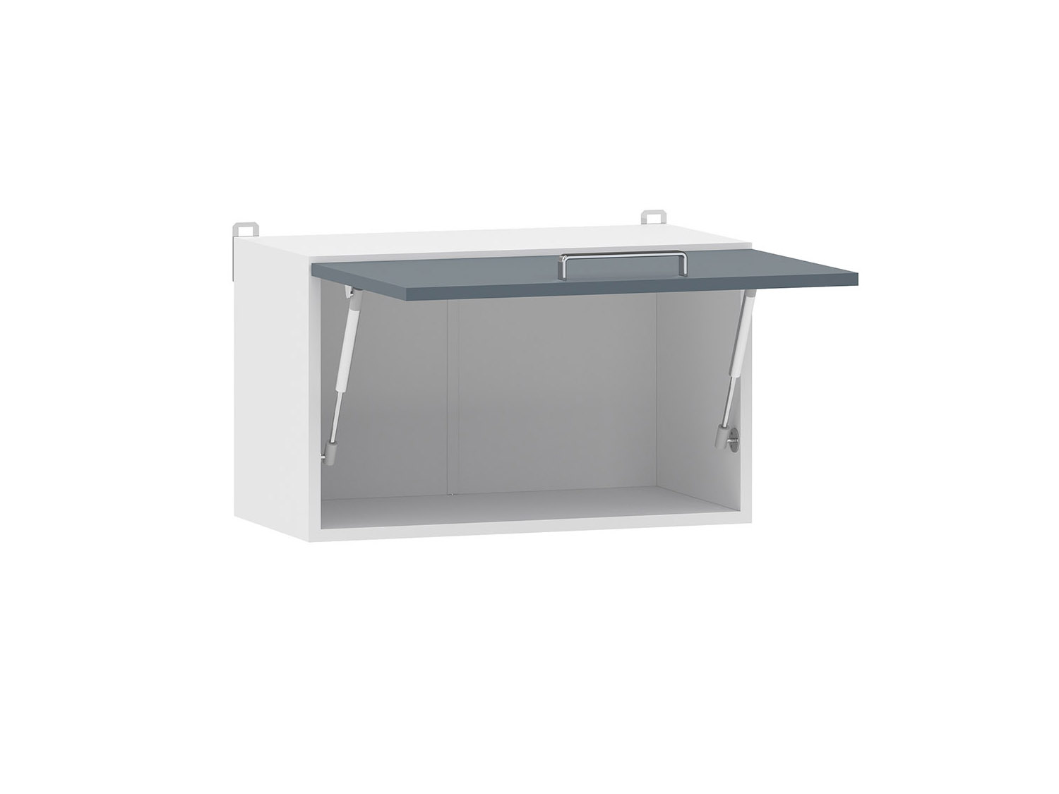 Борги 100.38 600 шкаф навесной / Белый/Маренго