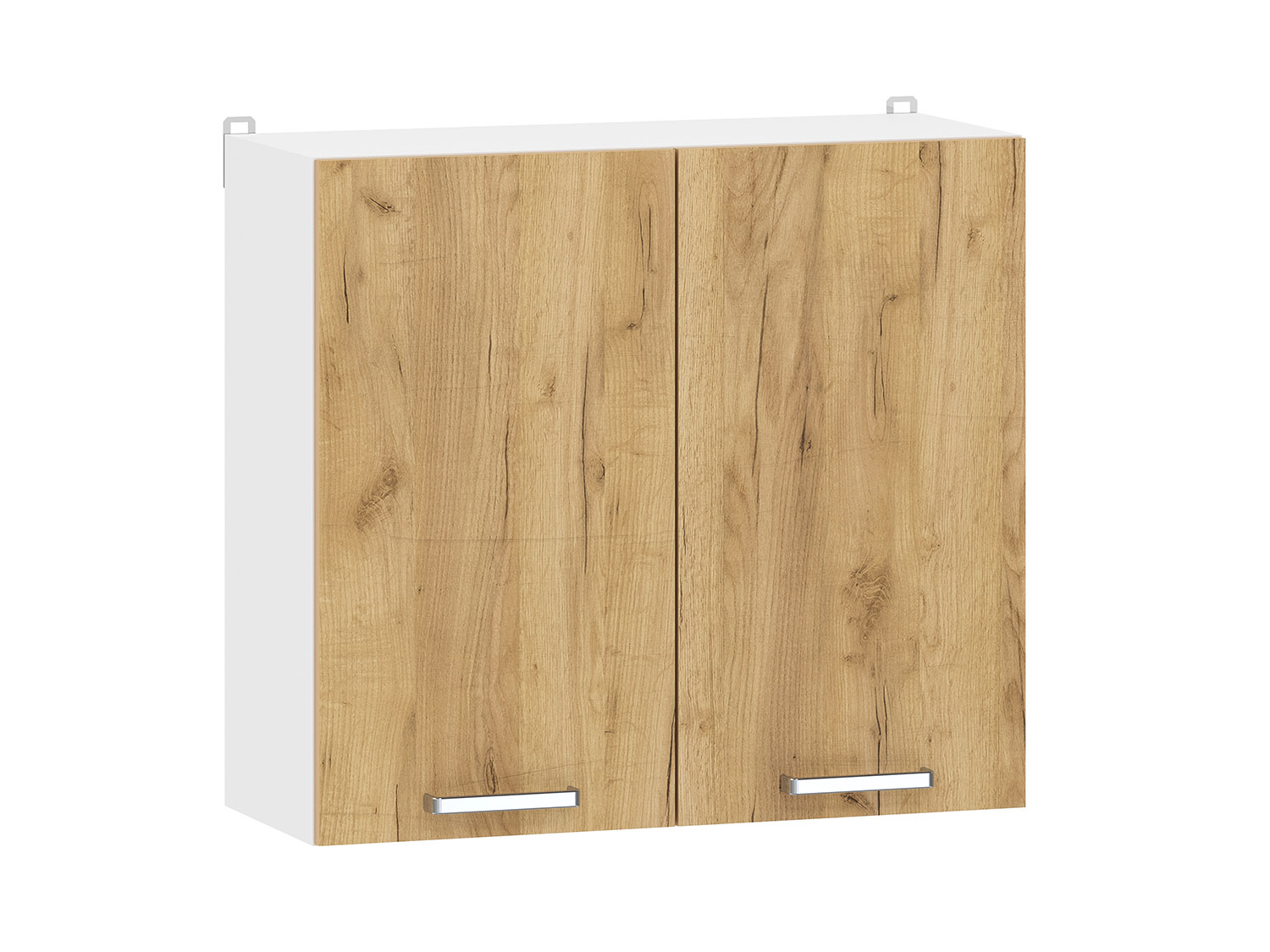 Борги 100.31 800 шкаф навесной / Белый/Дуб Крафт золотой