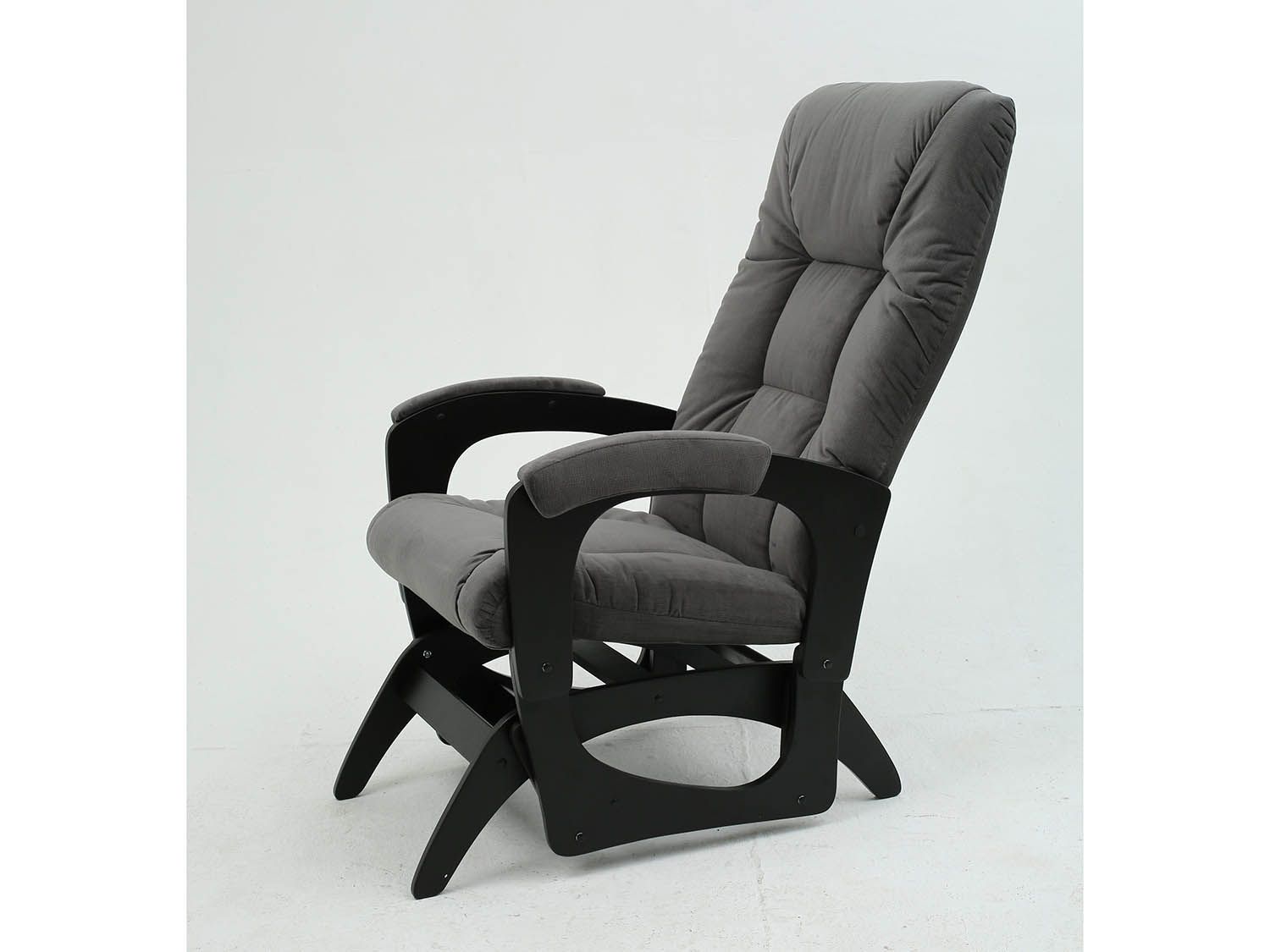 Кресло-маятник Леон Черный / Графит