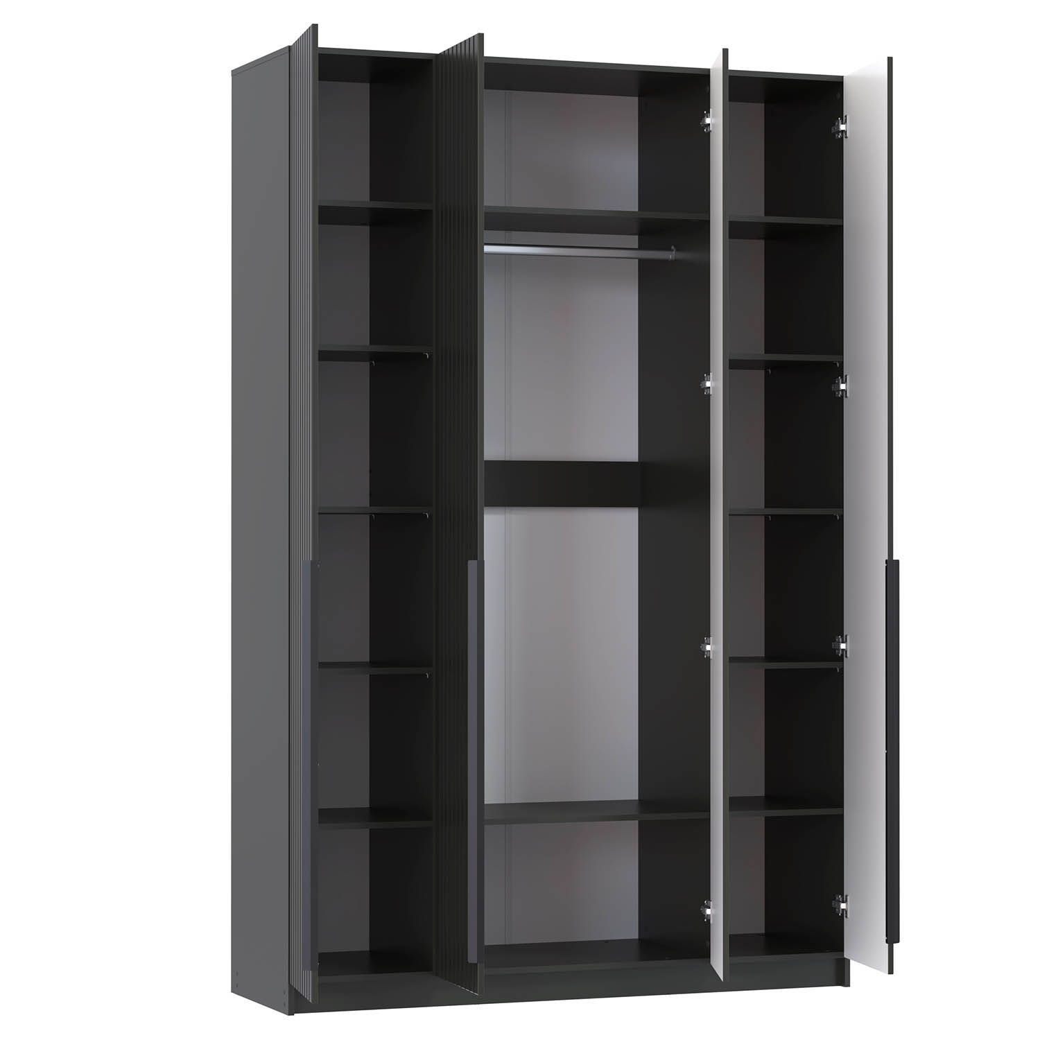 Брандо шкаф для одежды 67.09 МДФ Диамант серый