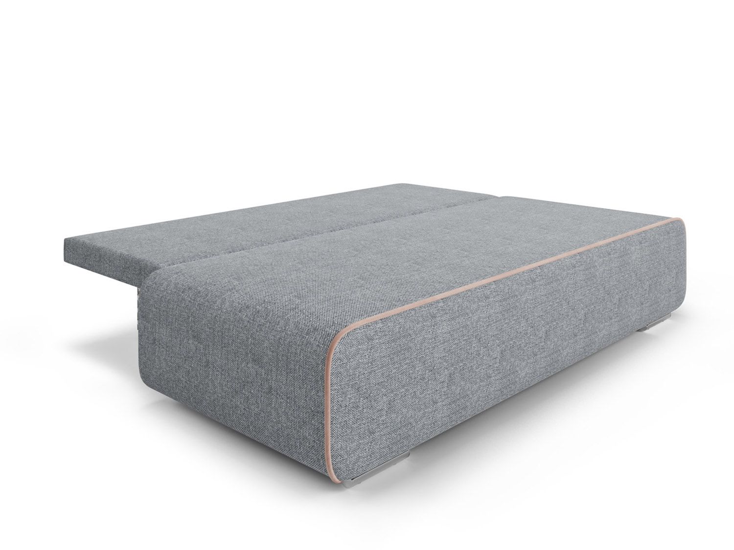 Диван Марк рогожка серая + кордрой бежевый