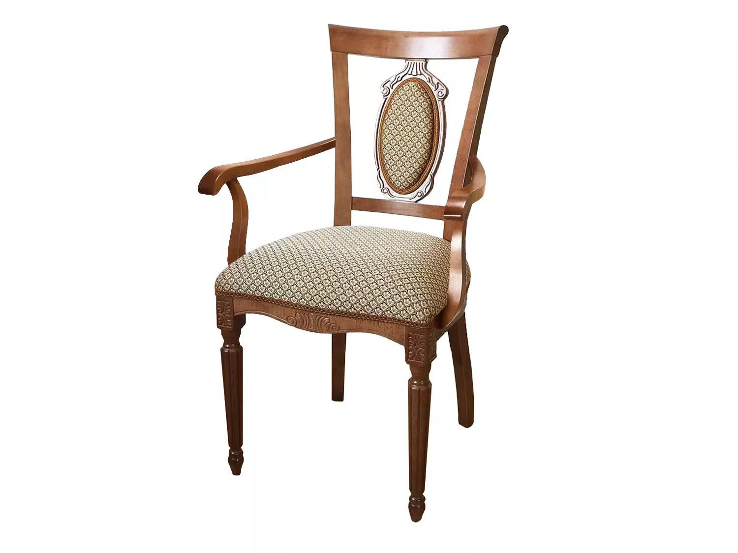 Кресло С-11 орех/агата коричневая