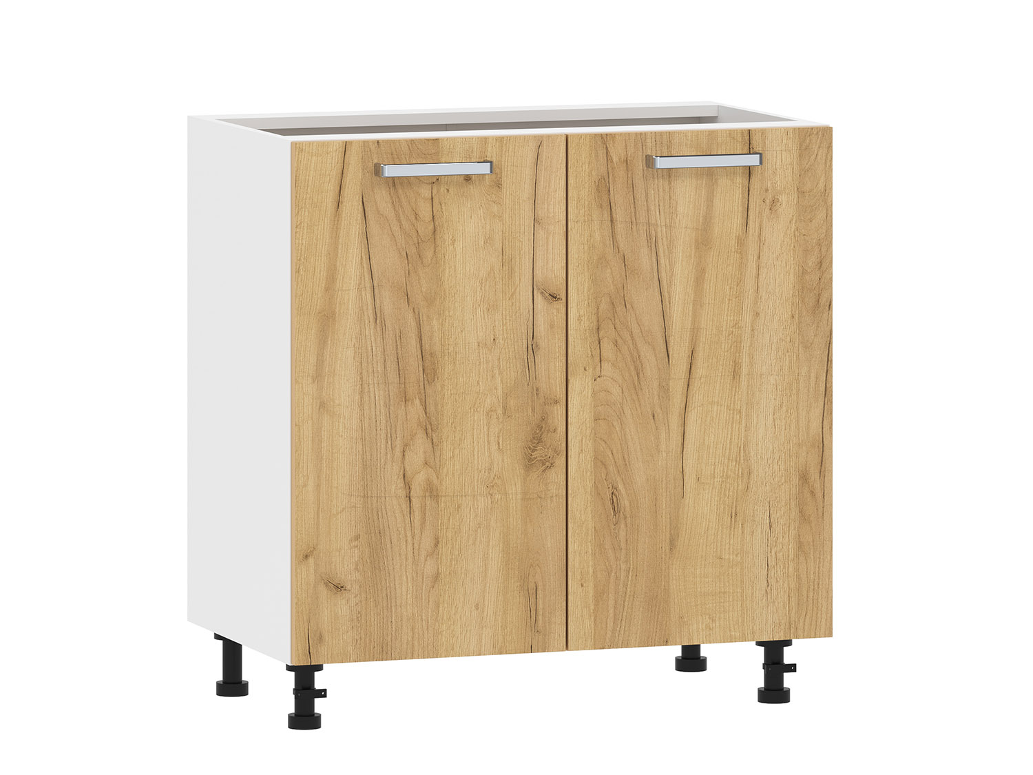 Борги 100.02 800 тумба кухонная / Белый/Дуб Крафт золотой