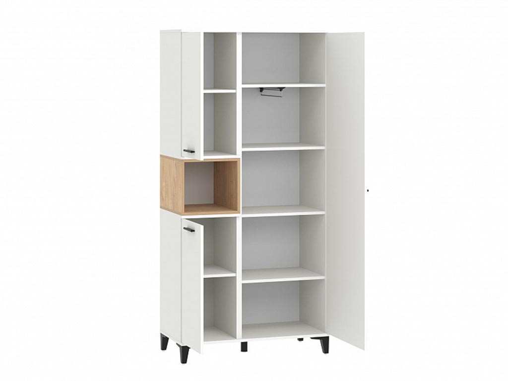 НМ 013.07 шкаф комбинированный Bergen белый/Дуб Бунратти