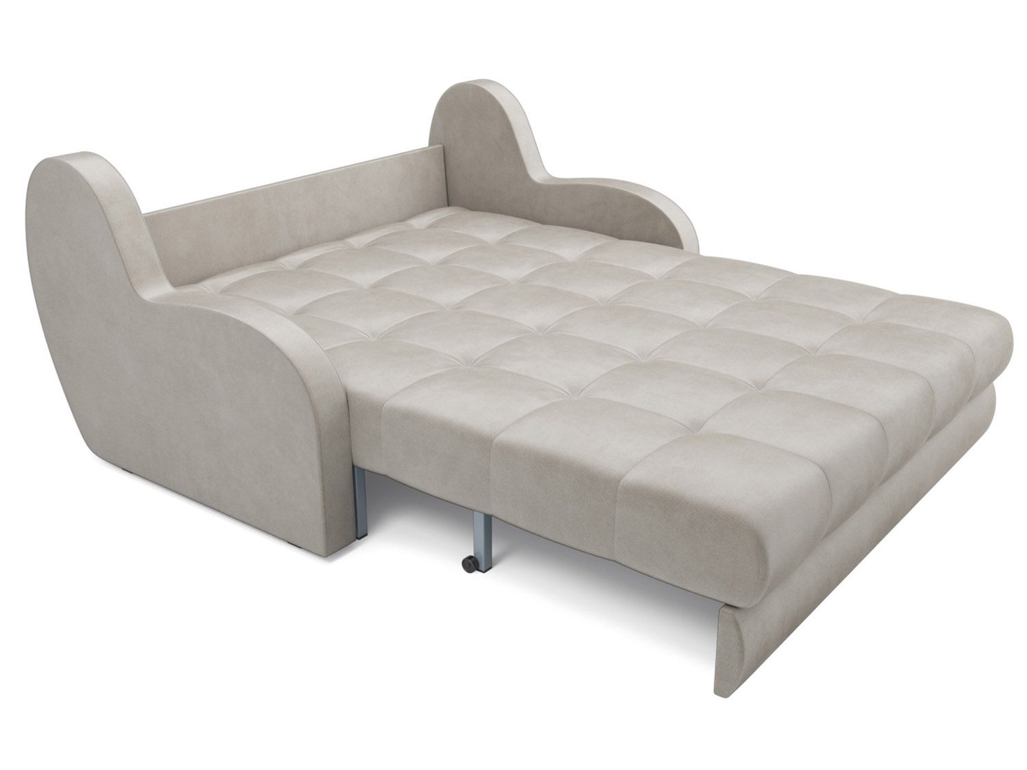 Диван Аккордеон Барон бархат бежевый Star Velvet 6 Light Beige