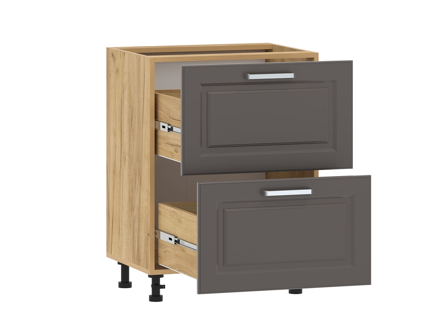 Вокс 100.05 600 тумба кухонная / Дуб крафт золотой/Графит