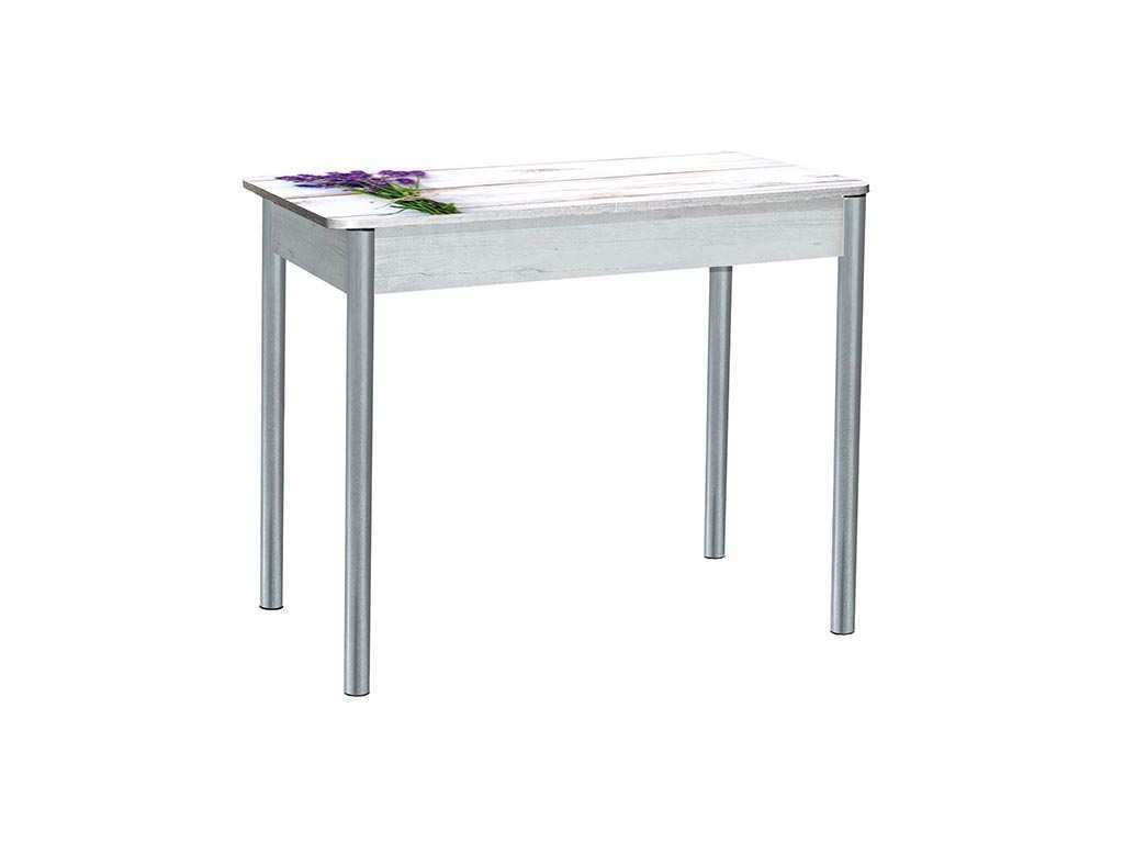 Нью йорк фотопечать стол обеденный раздвижной / букет/бетон белый/металлик