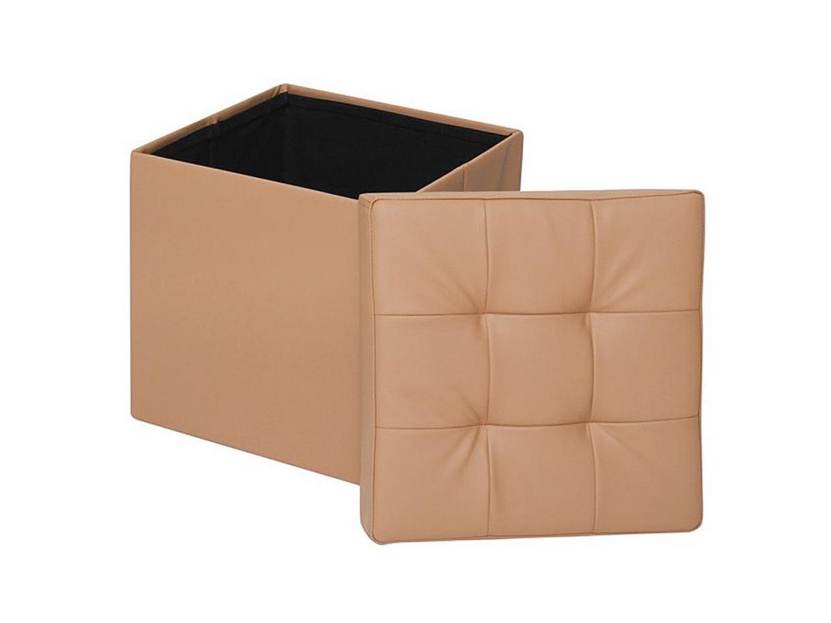 Пуф складной экокожа Бежевый