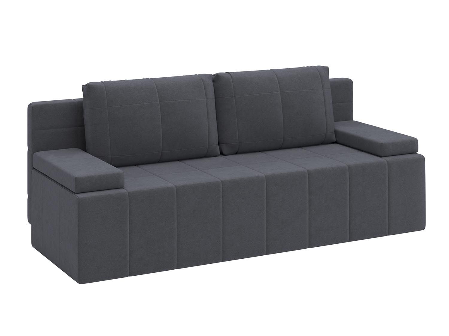 Ричмонд М диван-кровать 3-х мест / велюр Parma 27 темно-серый