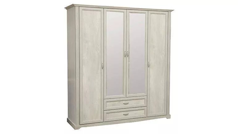 Шкаф для одежды Сохо 32.01 бетон белый/бетон патина