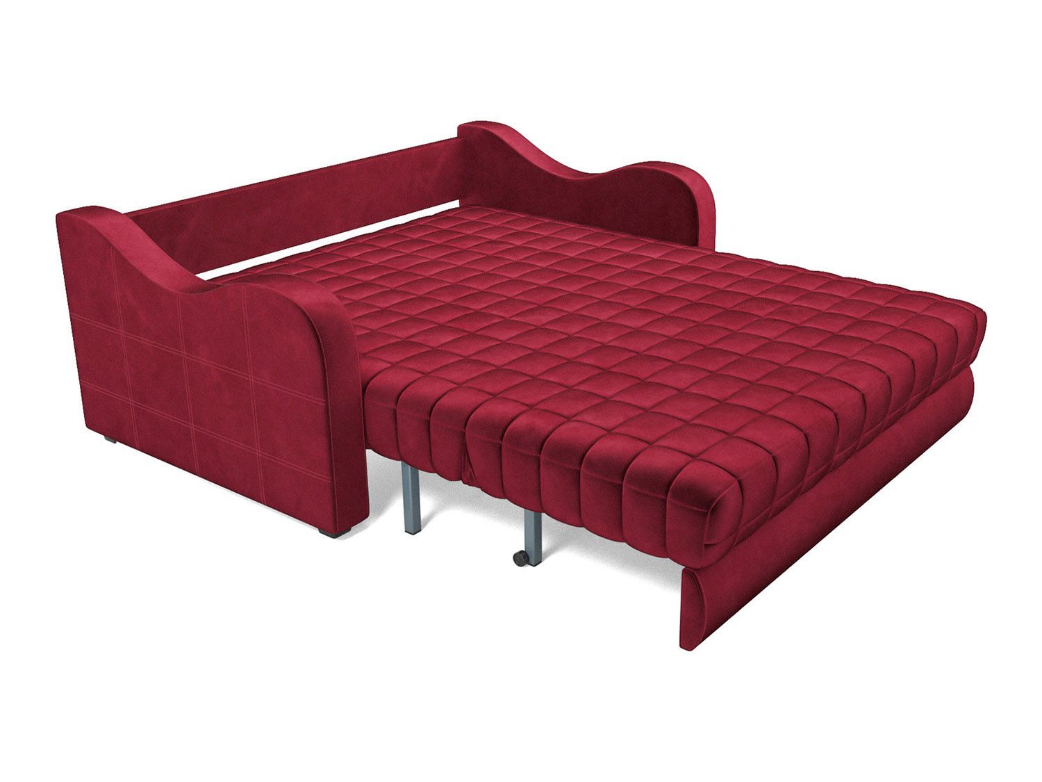 Диван Аккордеон Барон №4 бархат красный  STAR VELVET 3 DARK RED