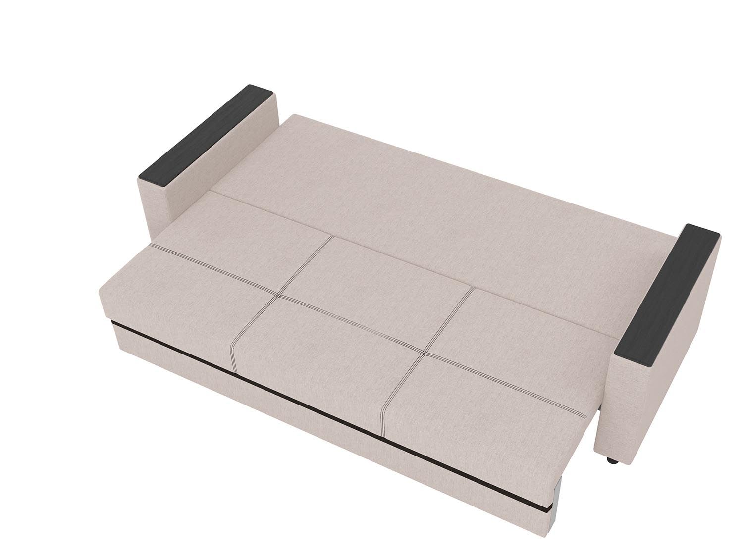 Смарт диван-кровать 3-х мест / жаккард ролан 9/1 кремовая