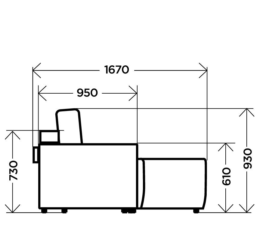 Диван угловой Марсель коричневый