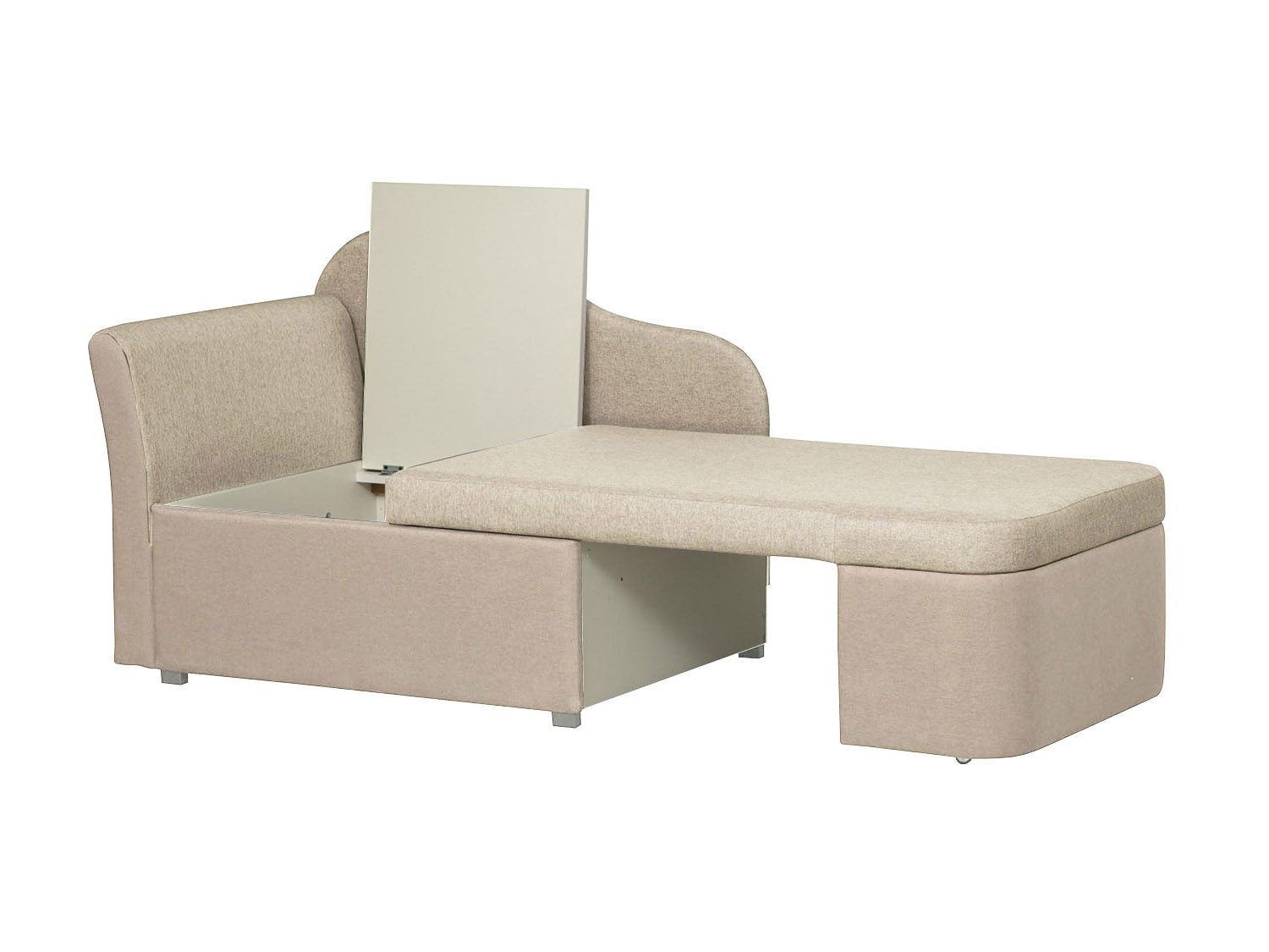 Тахта Мася-12 правый жаккард тесла беж/крем