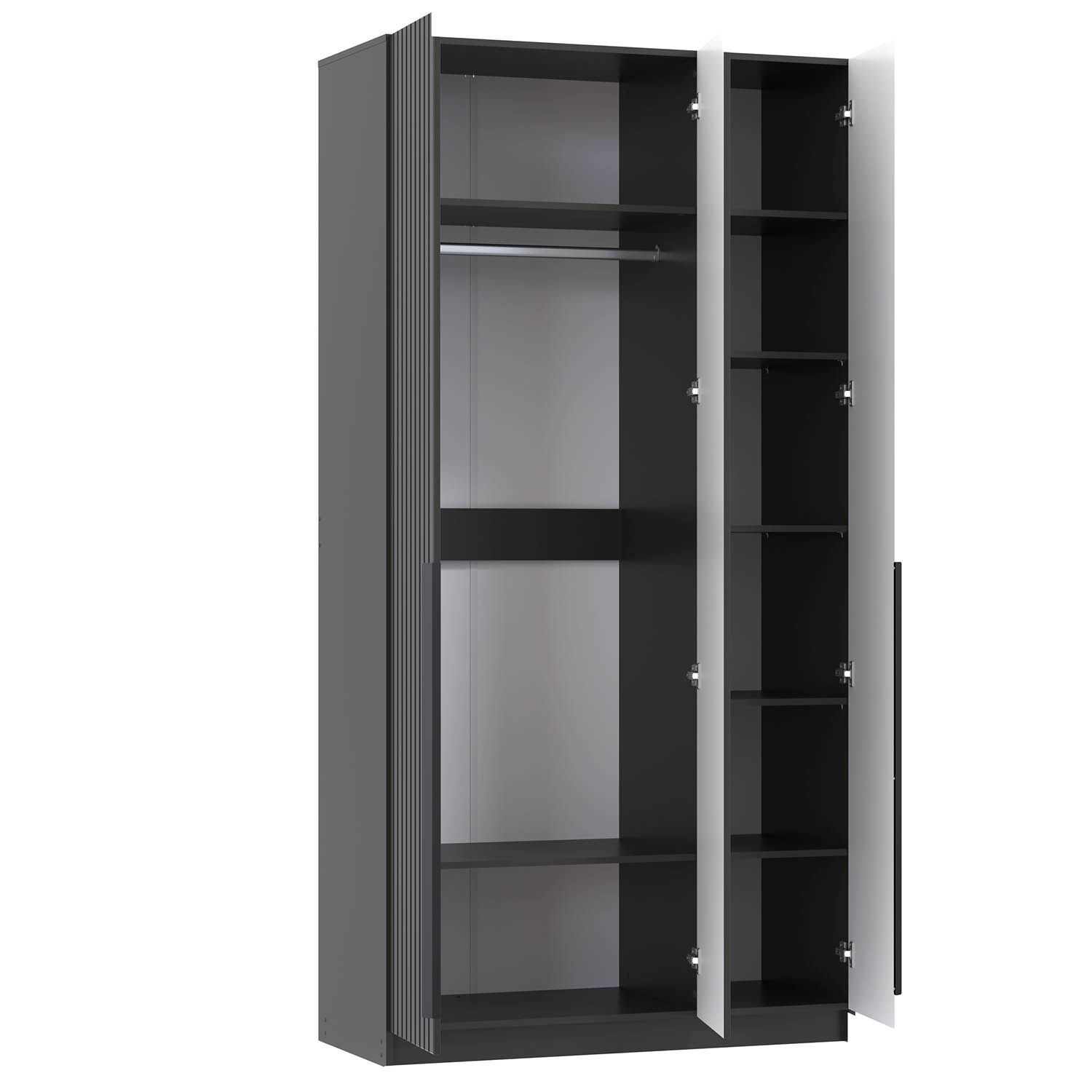 Брандо шкаф для одежды 67.12 МДФ Диамант серый