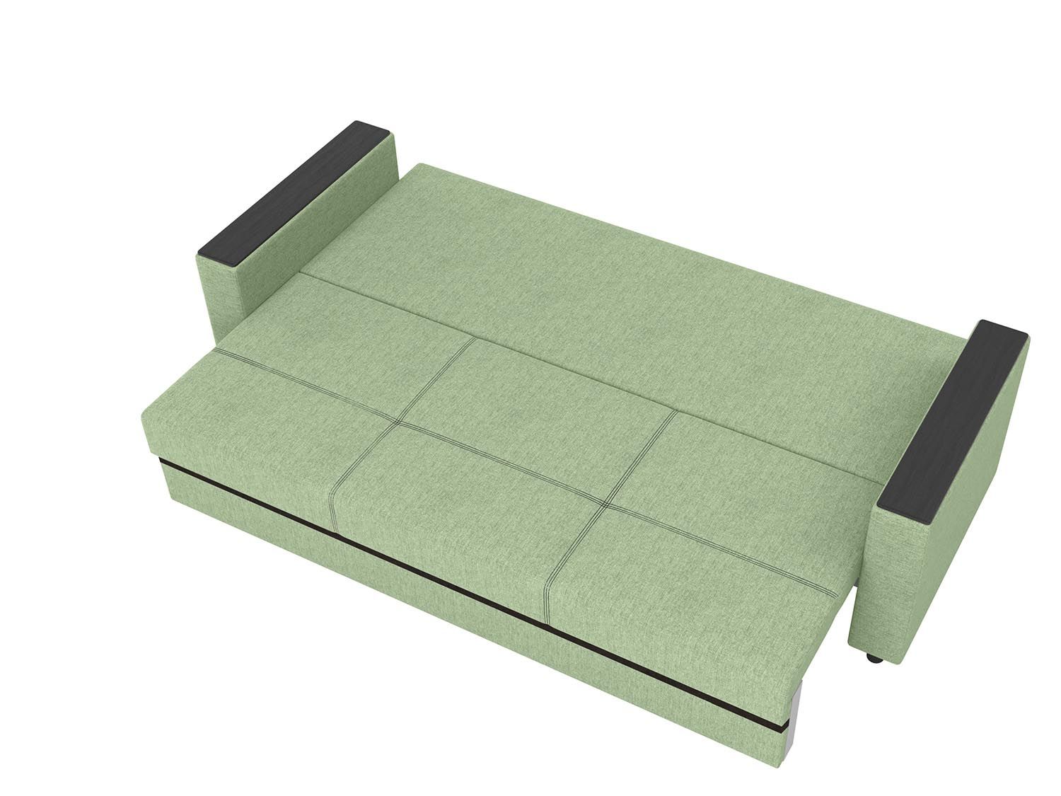 Смарт диван-кровать 3-х мест / жаккард крона нефрит