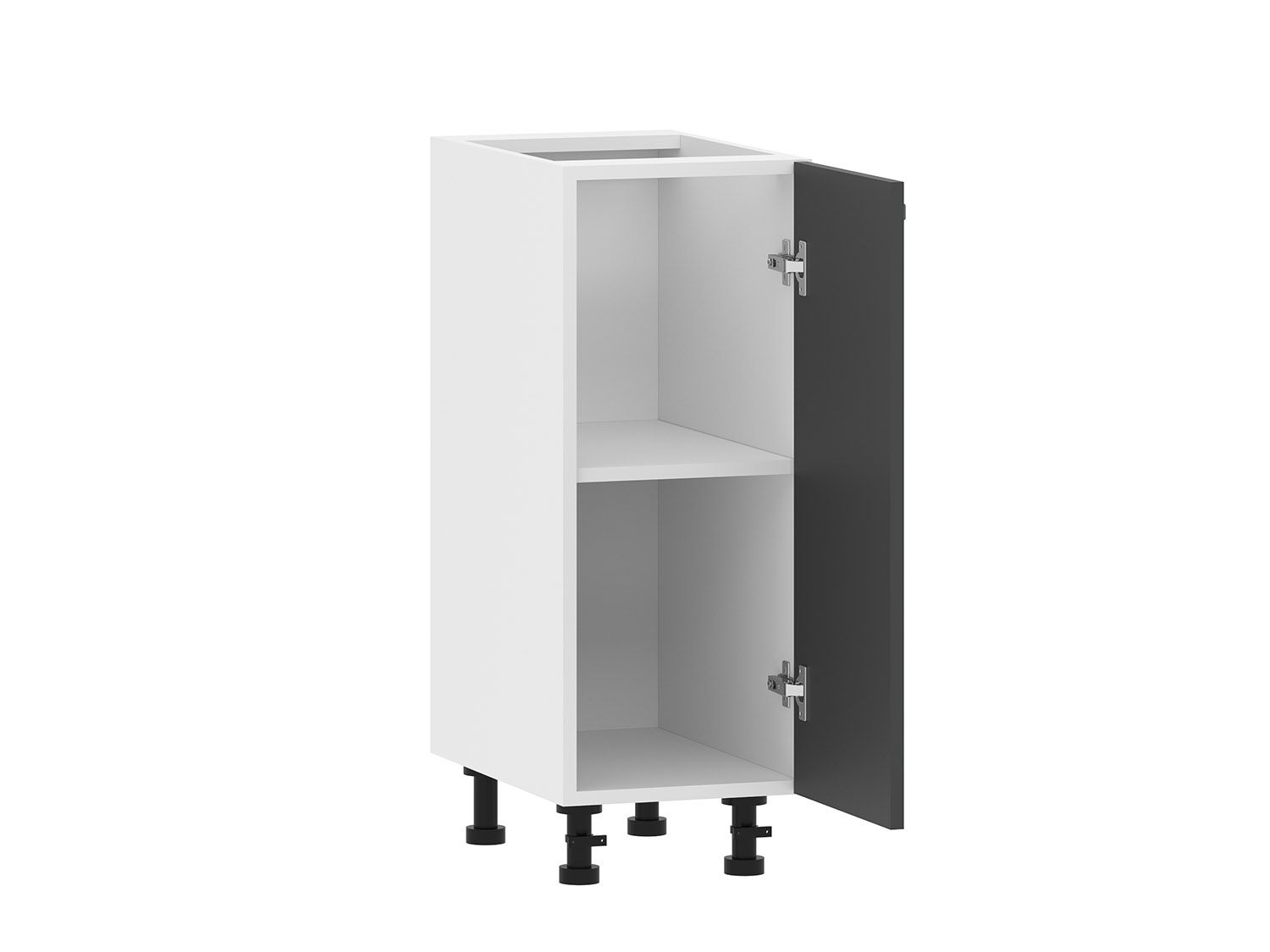 Борги 100.01 тумба кухонная (300) Белый / Антрацит