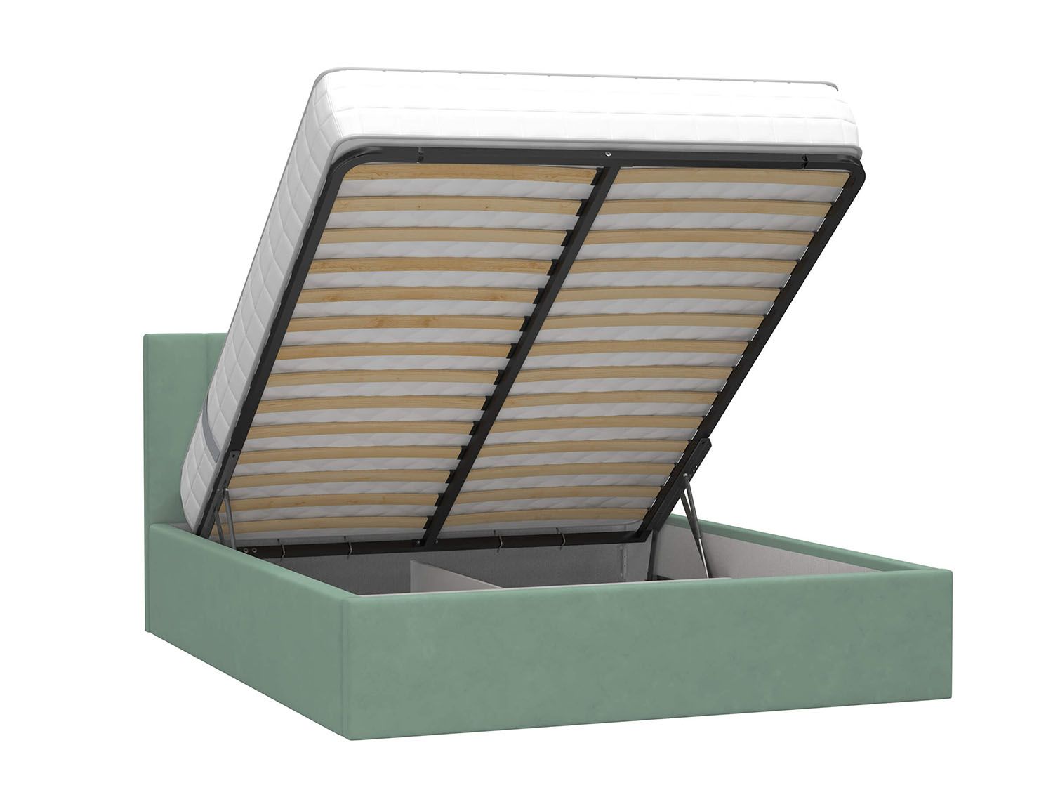 Кровать Юнона М 1600 велюр киото олива