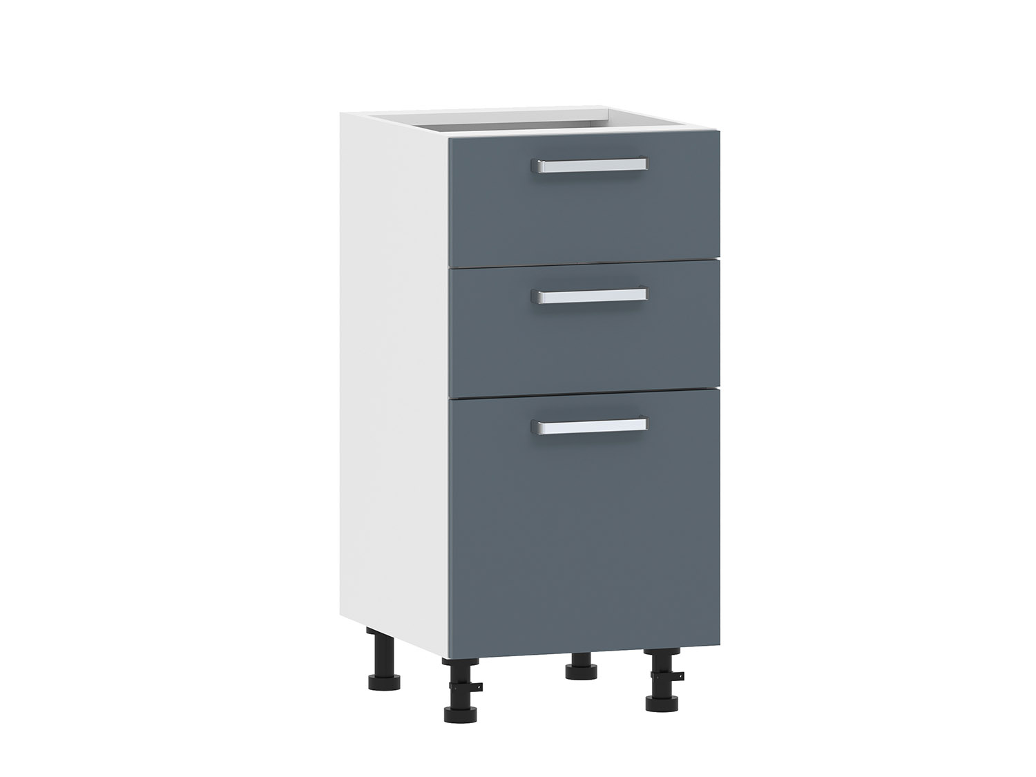 Борги 100.06 400 тумба кухонная / Белый/Маренго