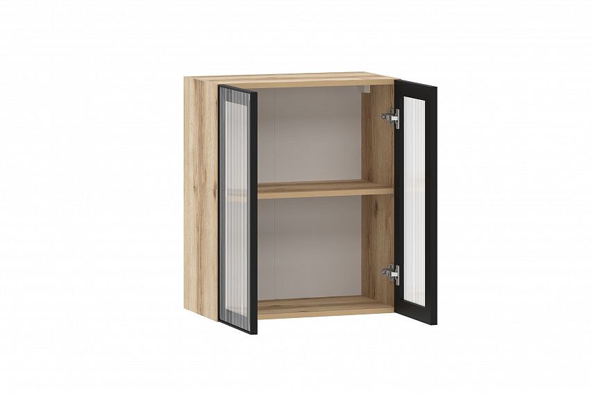 Moru шкаф навесной 100.81.600 / Дуб делано/Черный