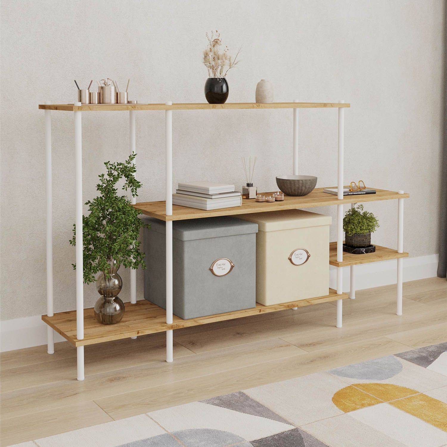 Этажерка 64 НеШкаф Белый