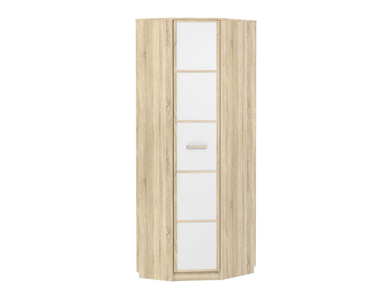 Шкаф угловой НМ 013.04-02 левый Фанк Дуб сонома/Белый