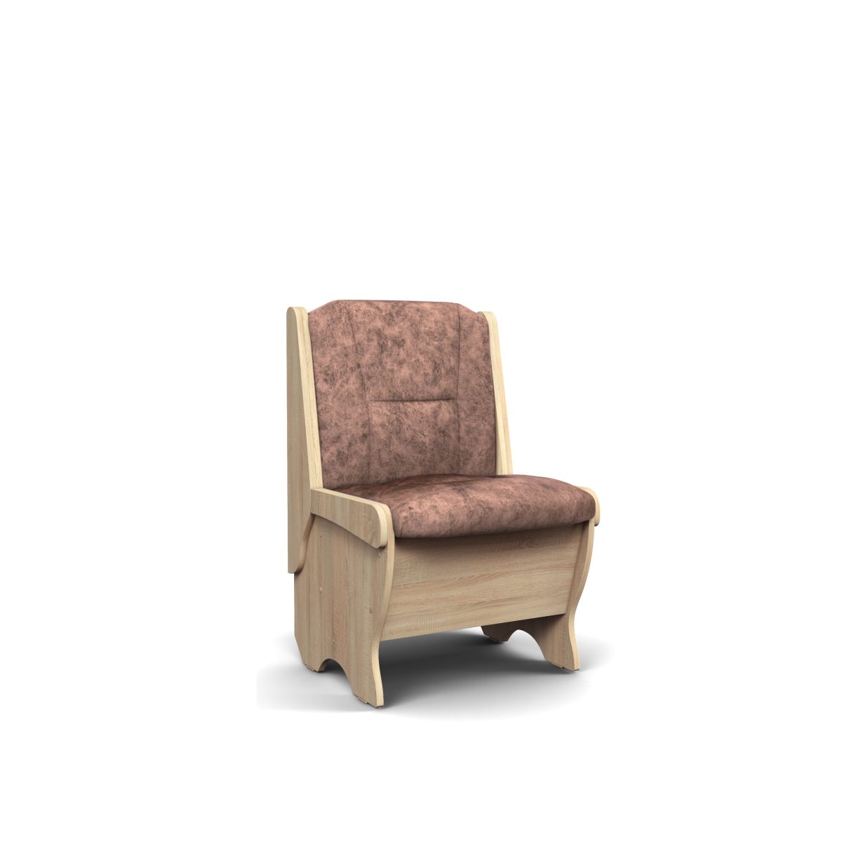 Скамья Лотос 550 дуб сонома/коньяк