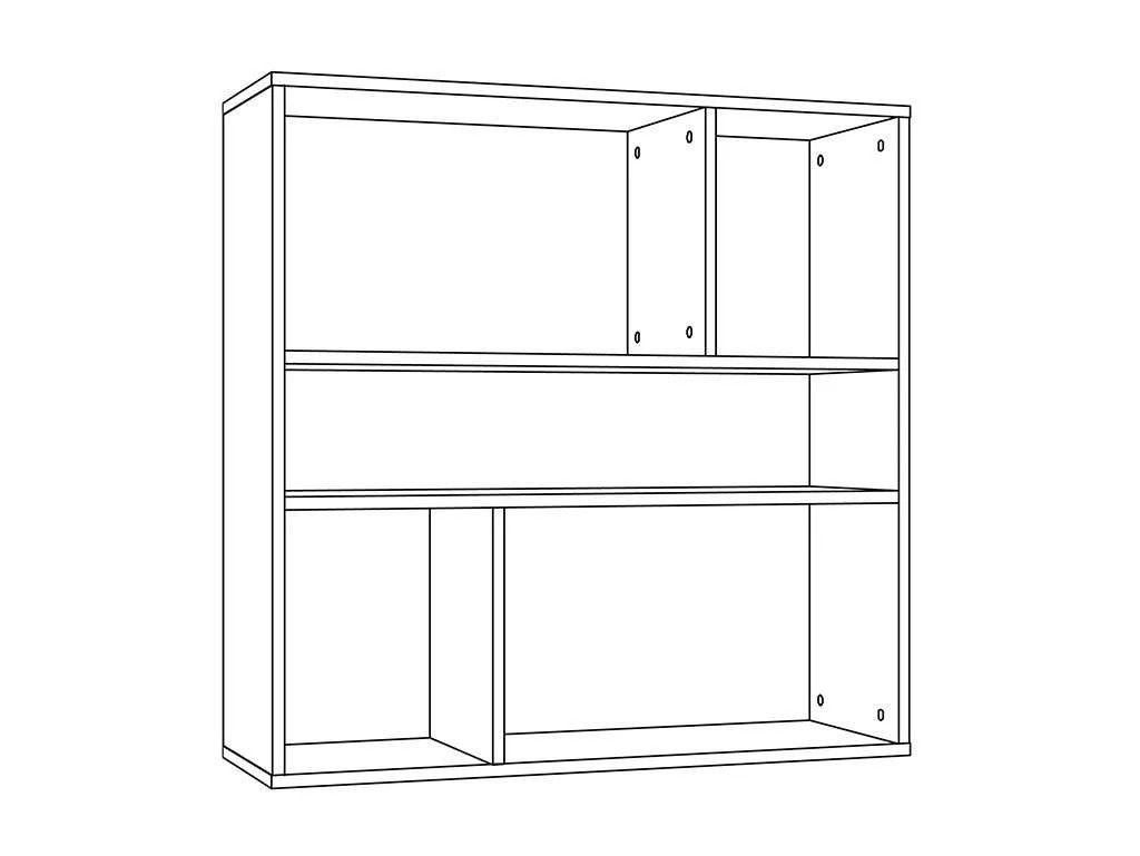 НМ 011.93 Полка навесная Summit / капучино