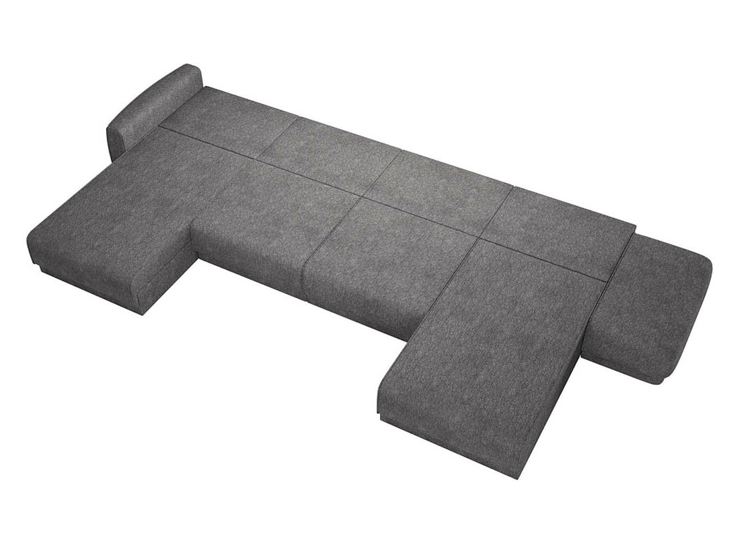 Женева 2S2OPF ПРАВЫЙ диван-кровать угловой еврокнижка / Стоун