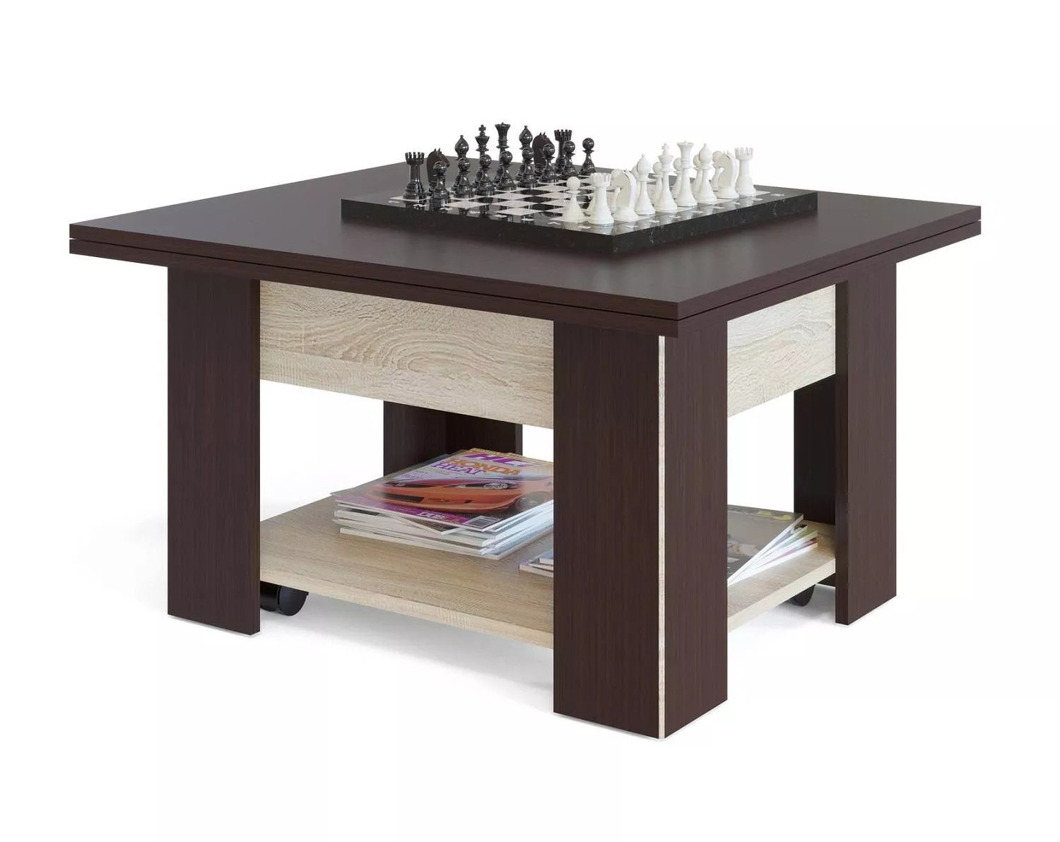 Журнальный стол СЖ-2 венге/дуб сонома (Сокол)